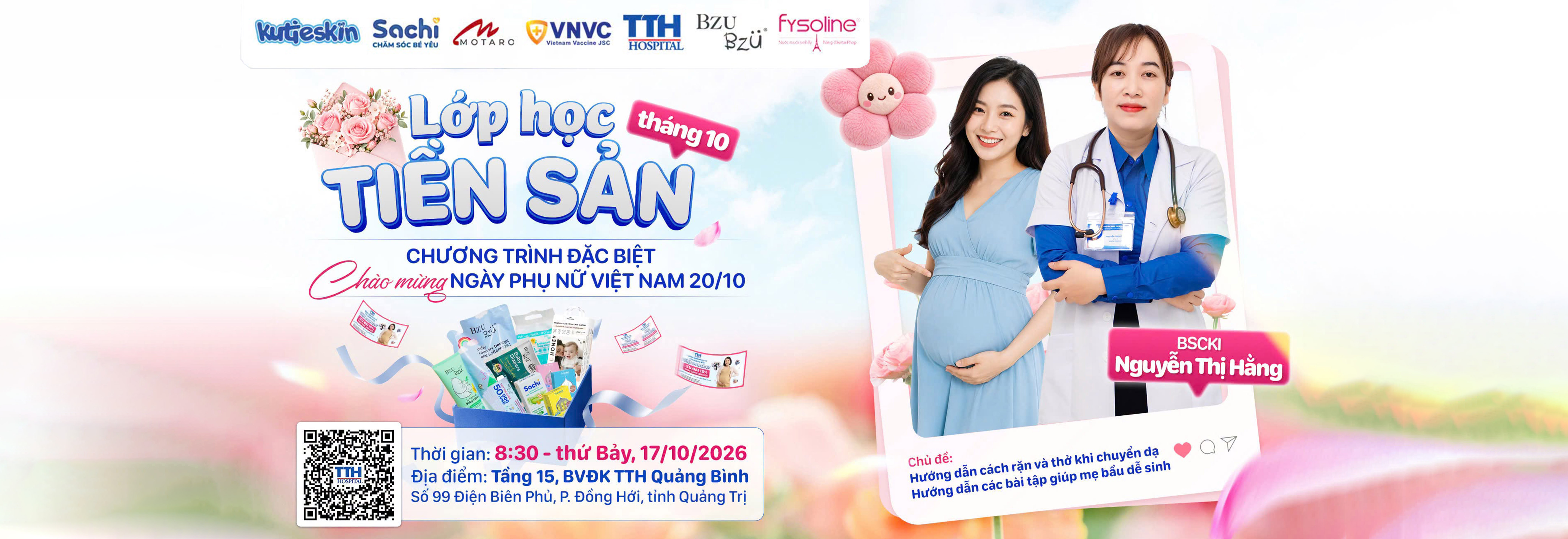 LỚP HỌC TIỀN SẢN THÁNG 10 - MÓN QUÀ YÊU THƯƠNG DÀNH TẶNG MẸ BẦU DỊP 20/10